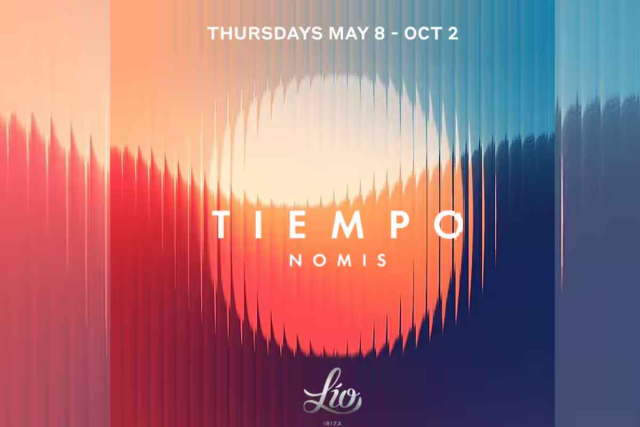 Cartel promocional de Tiempo by Nomis, uno de los eventos destacados de Lío Ibiza 2025