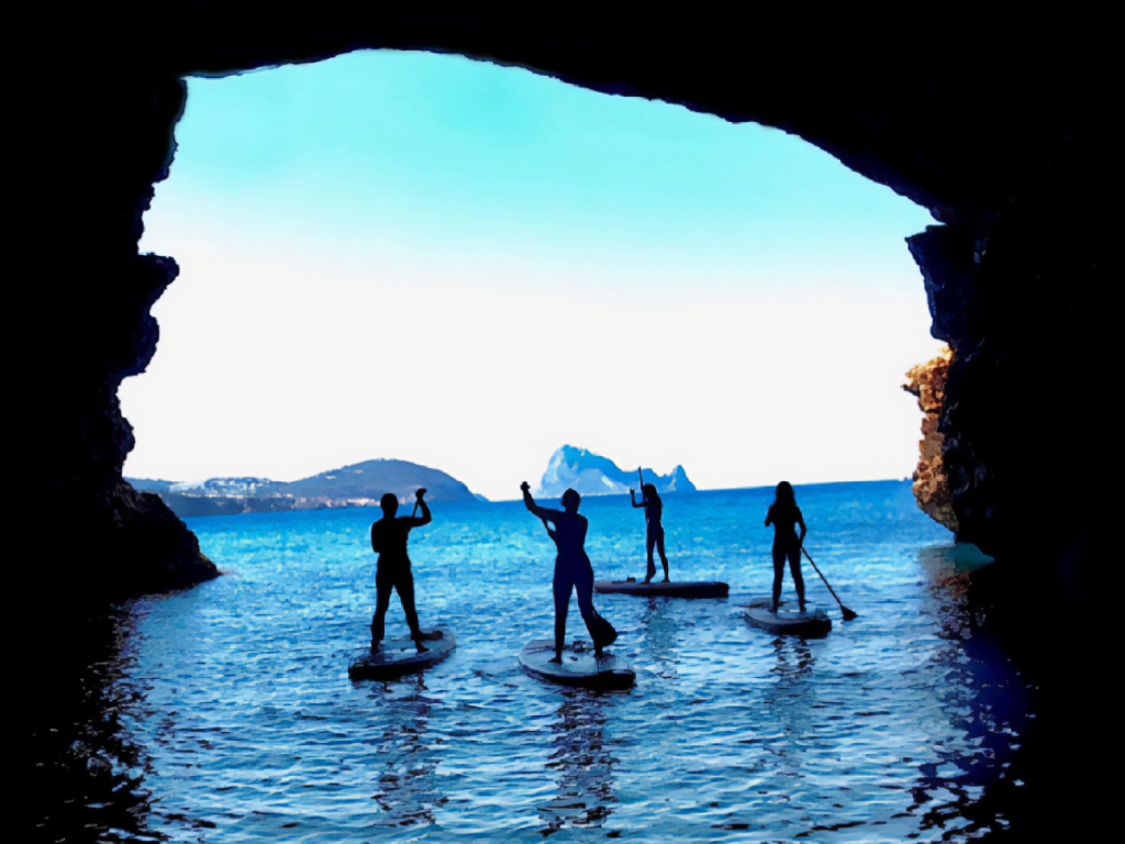 Paddle SUP excursion along the coasts of Ibiza