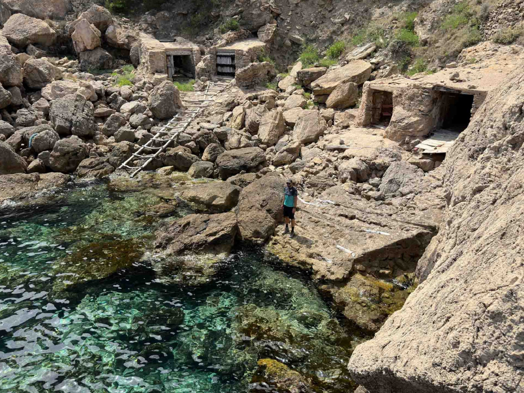 Hiking Route to Cala Abandonada with Snorkeling in Ibiza